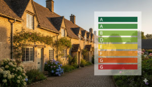 Oxfordshire Landlord EPC Hub - Cotswold stone cottages with EPC energy rating chart
